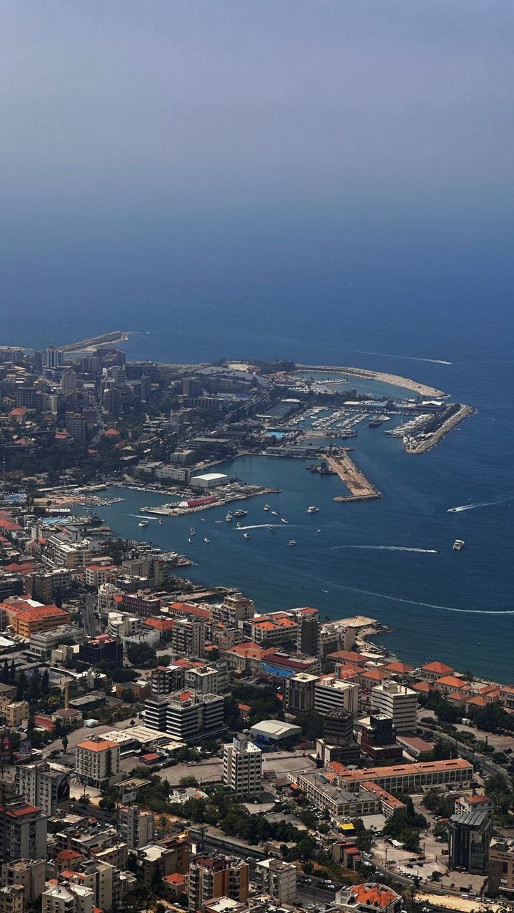 Buildings and coastal landscape in Batroun North Lebanon